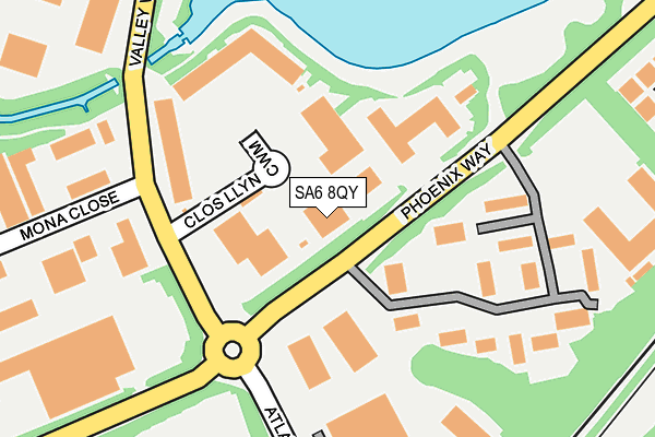 SA6 8QY map - OS OpenMap – Local (Ordnance Survey)