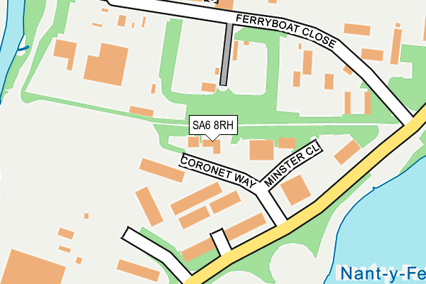 SA6 8RH map - OS OpenMap – Local (Ordnance Survey)