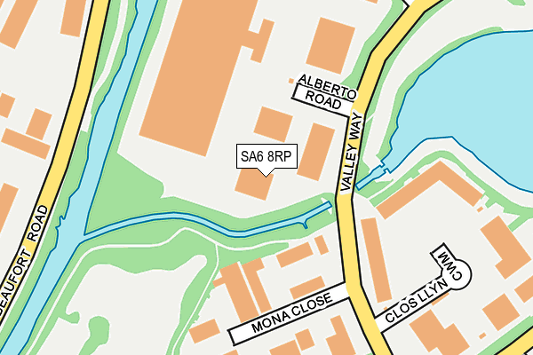 SA6 8RP map - OS OpenMap – Local (Ordnance Survey)
