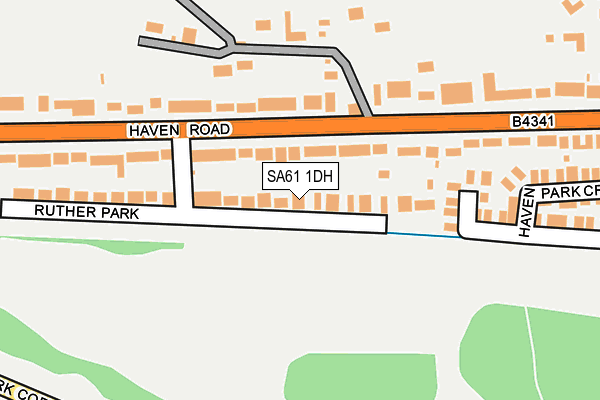 SA61 1DH map - OS OpenMap – Local (Ordnance Survey)