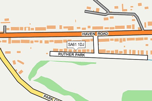SA61 1DJ map - OS OpenMap – Local (Ordnance Survey)