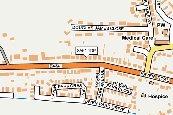 Map of DR D.A. COOKE LIMITED at local scale