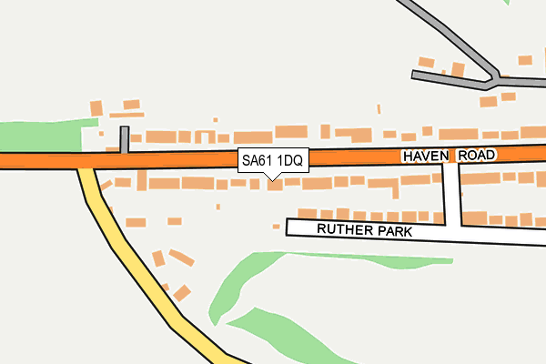 SA61 1DQ map - OS OpenMap – Local (Ordnance Survey)