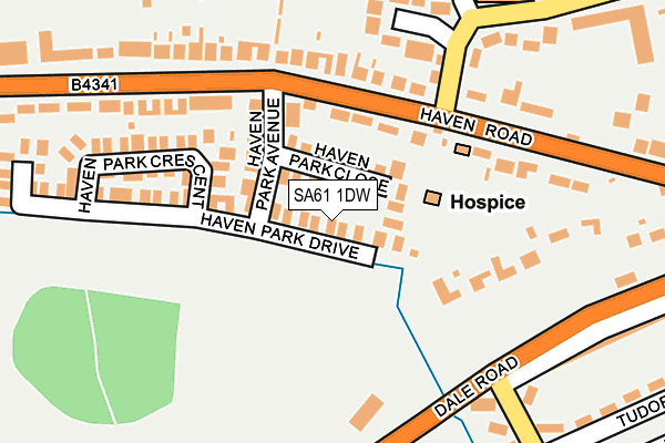 SA61 1DW map - OS OpenMap – Local (Ordnance Survey)