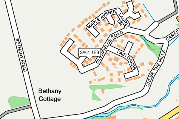 SA61 1EB map - OS OpenMap – Local (Ordnance Survey)