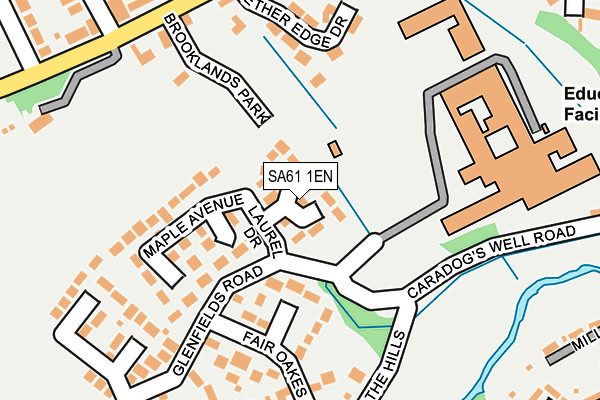 SA61 1EN map - OS OpenMap – Local (Ordnance Survey)