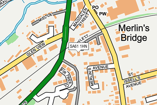 SA61 1HN map - OS OpenMap – Local (Ordnance Survey)