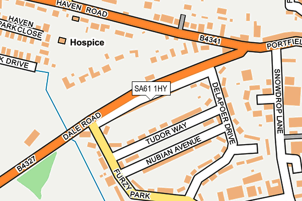 SA61 1HY map - OS OpenMap – Local (Ordnance Survey)