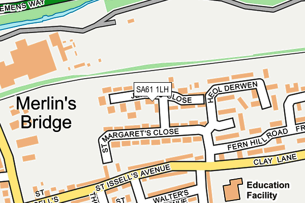 SA61 1LH map - OS OpenMap – Local (Ordnance Survey)