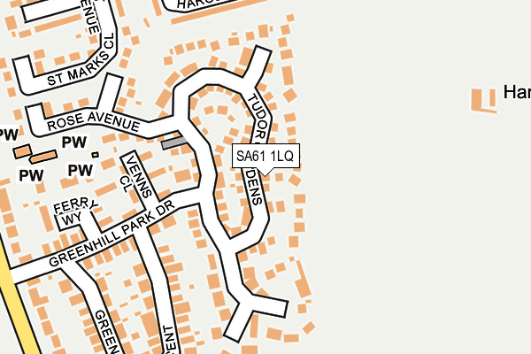 SA61 1LQ map - OS OpenMap – Local (Ordnance Survey)