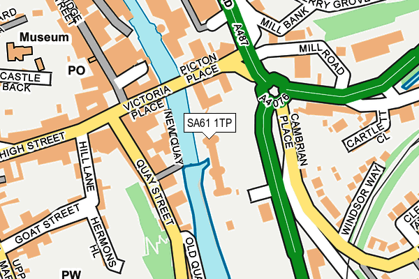 SA61 1TP map - OS OpenMap – Local (Ordnance Survey)