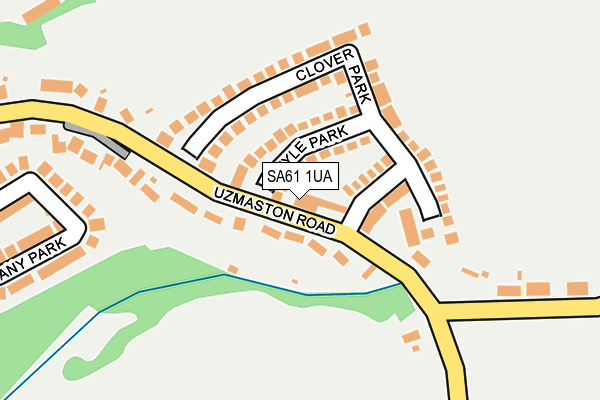SA61 1UA map - OS OpenMap – Local (Ordnance Survey)