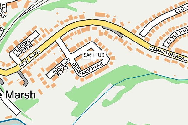 SA61 1UD map - OS OpenMap – Local (Ordnance Survey)