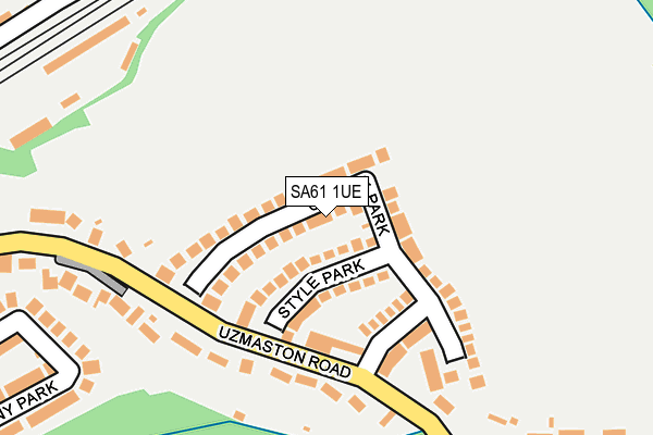 SA61 1UE map - OS OpenMap – Local (Ordnance Survey)