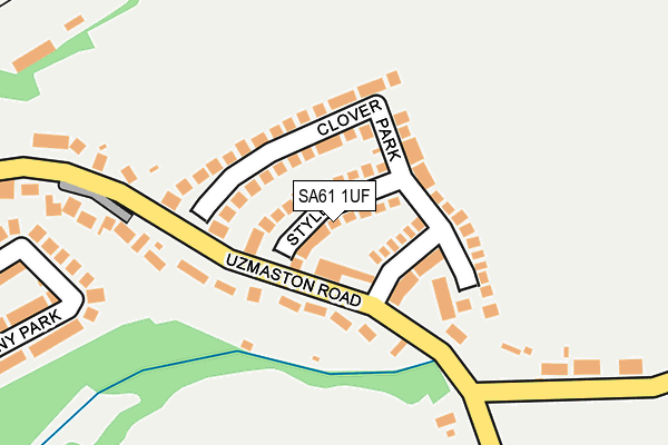 SA61 1UF map - OS OpenMap – Local (Ordnance Survey)