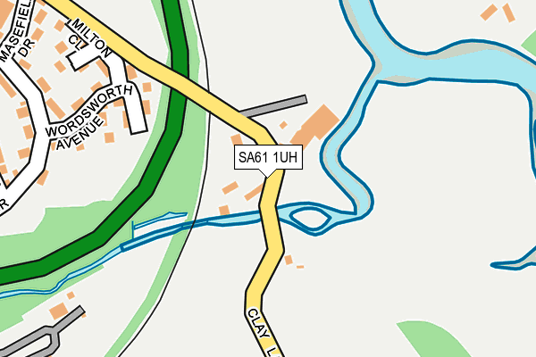 SA61 1UH map - OS OpenMap – Local (Ordnance Survey)