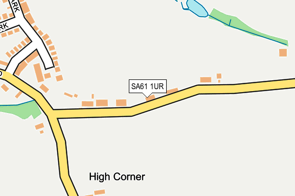 SA61 1UR map - OS OpenMap – Local (Ordnance Survey)