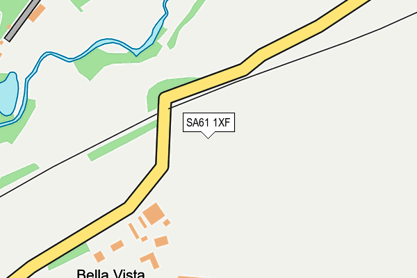 SA61 1XF map - OS OpenMap – Local (Ordnance Survey)