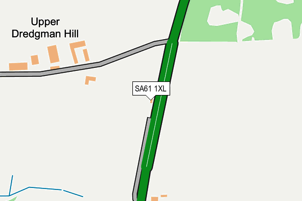 SA61 1XL map - OS OpenMap – Local (Ordnance Survey)