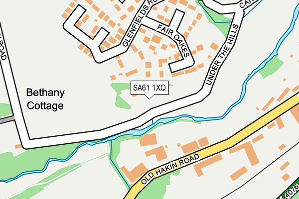 SA61 1XQ map - OS OpenMap – Local (Ordnance Survey)