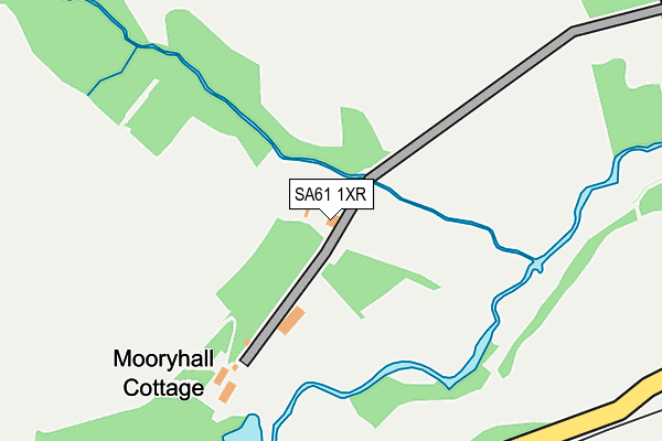 SA61 1XR map - OS OpenMap – Local (Ordnance Survey)