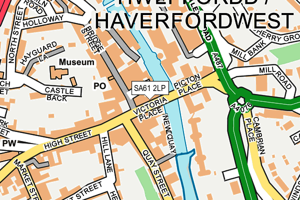 SA61 2LP map - OS OpenMap – Local (Ordnance Survey)