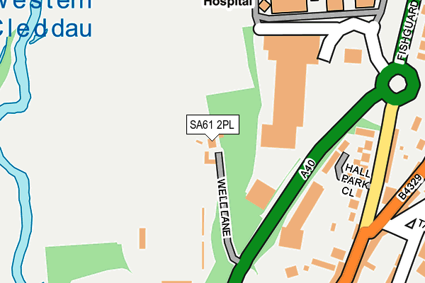SA61 2PL map - OS OpenMap – Local (Ordnance Survey)