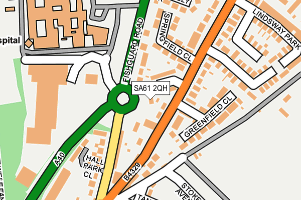 SA61 2QH map - OS OpenMap – Local (Ordnance Survey)
