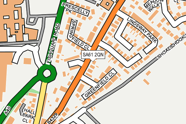 SA61 2QN map - OS OpenMap – Local (Ordnance Survey)