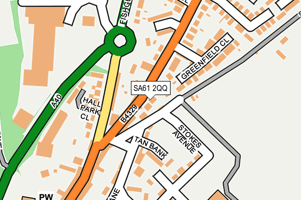 SA61 2QQ map - OS OpenMap – Local (Ordnance Survey)