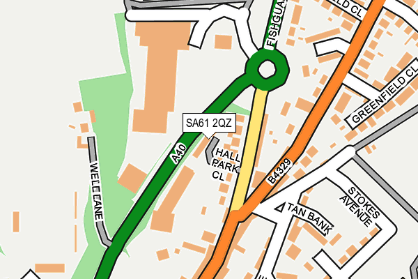 SA61 2QZ map - OS OpenMap – Local (Ordnance Survey)