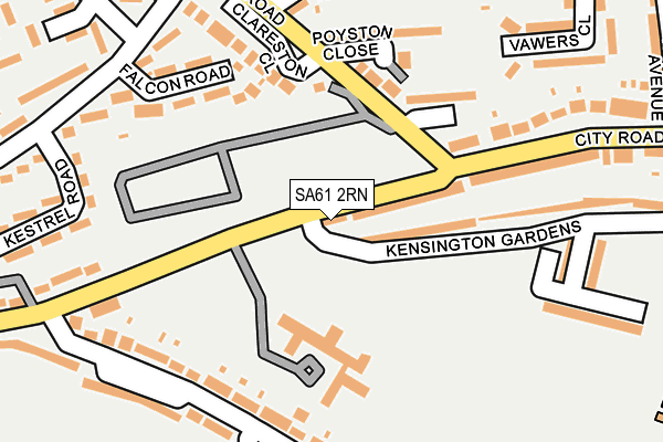 SA61 2RN map - OS OpenMap – Local (Ordnance Survey)