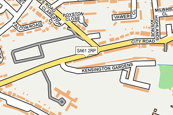 SA61 2RP map - OS OpenMap – Local (Ordnance Survey)