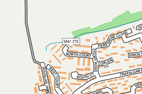SA61 2TE map - OS OpenMap – Local (Ordnance Survey)