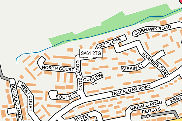 SA61 2TG map - OS OpenMap – Local (Ordnance Survey)
