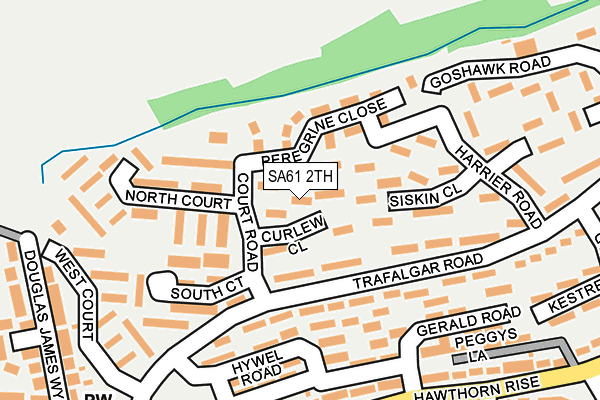 SA61 2TH map - OS OpenMap – Local (Ordnance Survey)