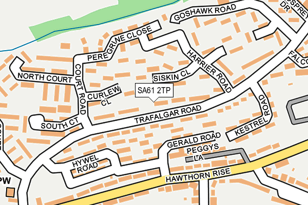 SA61 2TP map - OS OpenMap – Local (Ordnance Survey)
