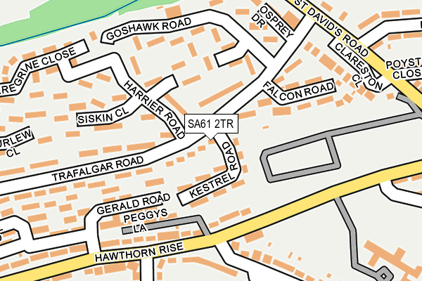 SA61 2TR map - OS OpenMap – Local (Ordnance Survey)