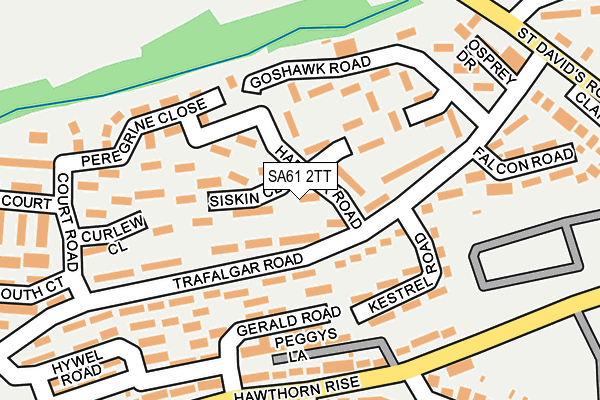 SA61 2TT map - OS OpenMap – Local (Ordnance Survey)