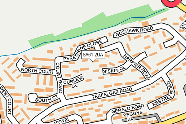 SA61 2UA map - OS OpenMap – Local (Ordnance Survey)