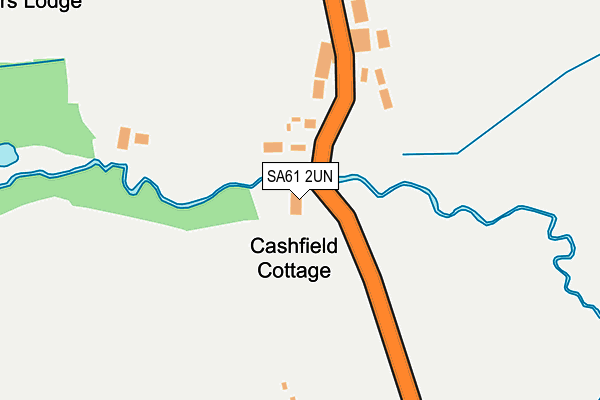 SA61 2UN map - OS OpenMap – Local (Ordnance Survey)