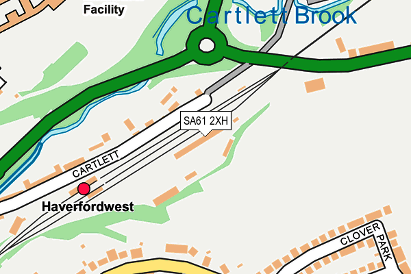 SA61 2XH map - OS OpenMap – Local (Ordnance Survey)