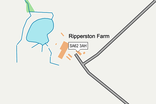 SA62 3AH map - OS OpenMap – Local (Ordnance Survey)