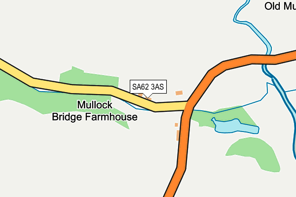 SA62 3AS map - OS OpenMap – Local (Ordnance Survey)