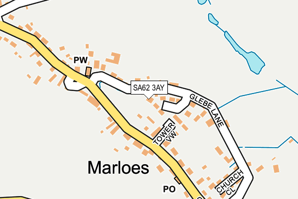 SA62 3AY map - OS OpenMap – Local (Ordnance Survey)