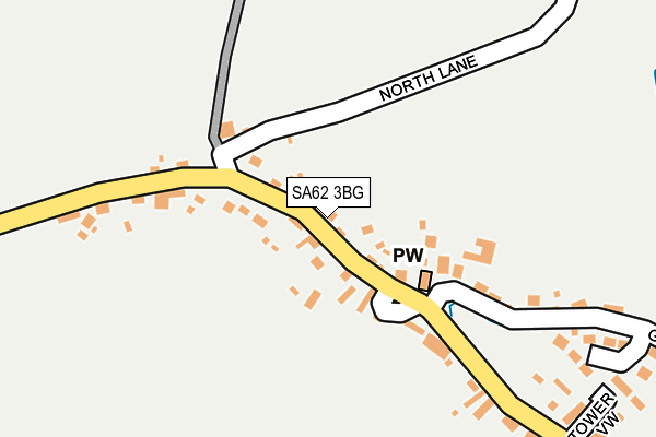 SA62 3BG map - OS OpenMap – Local (Ordnance Survey)