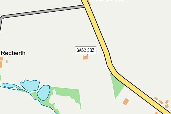 SA62 3BZ map - OS OpenMap – Local (Ordnance Survey)