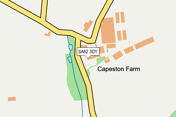 SA62 3DY map - OS OpenMap – Local (Ordnance Survey)