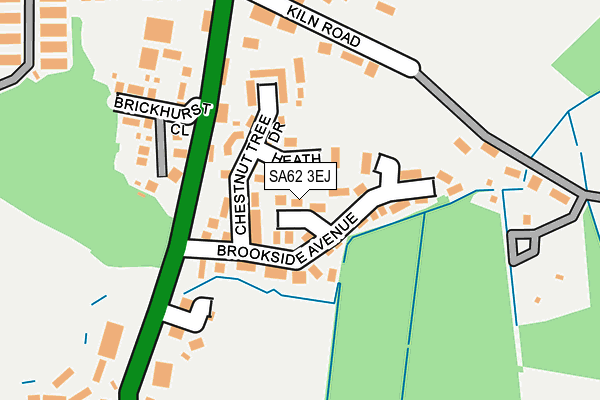 SA62 3EJ map - OS OpenMap – Local (Ordnance Survey)