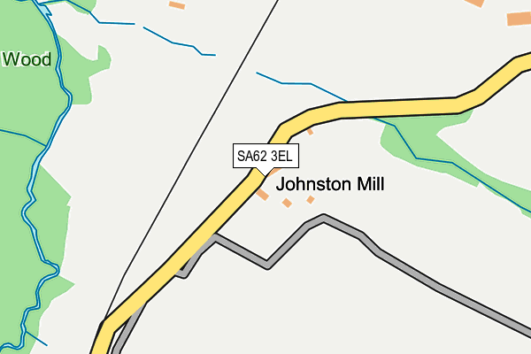 SA62 3EL map - OS OpenMap – Local (Ordnance Survey)